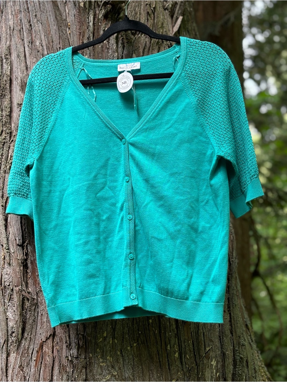 Northern Reflections Turquoise Knit Top - Picture 3 of 7